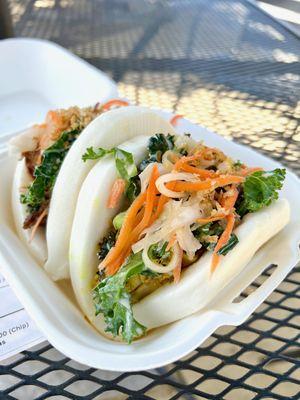 Bao bun ($11) - one chicken, one pork