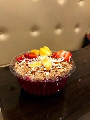 freshly made acai bowl