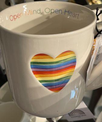 Open Mind and Open Heart coffee cup