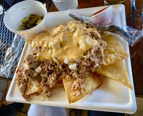 Pulled pork Nachos