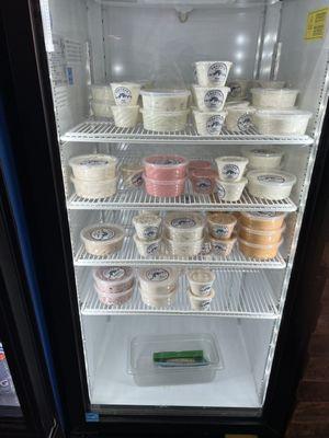 Cream cheese selection