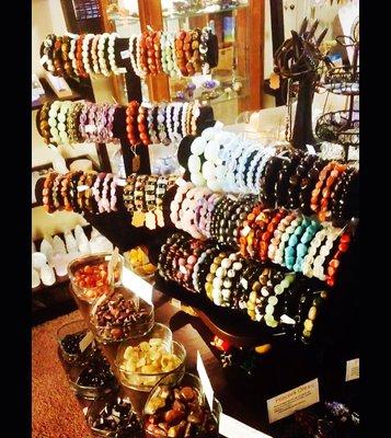 Large selection of Gemstone Bracelets to choose from.