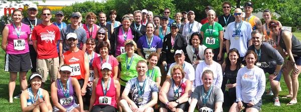 The "Yankee Runners" after the First Midwest Bank Half Marathon 2012!