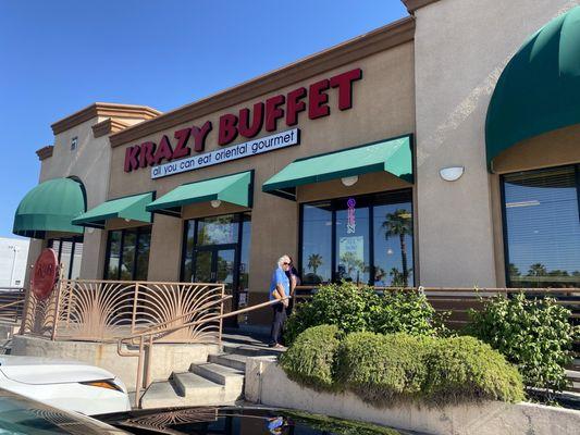 Front of the restaurant  facing Sahara Ave.