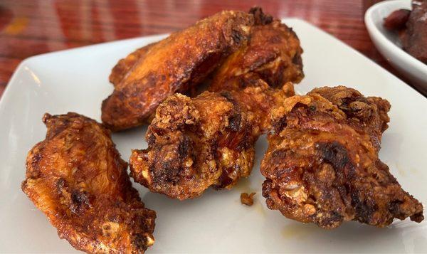 Crispy shocked wings.