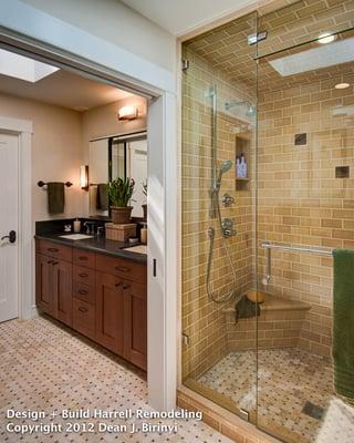 Portola Valley Ranch whole house remodel, which included this master bathroom.