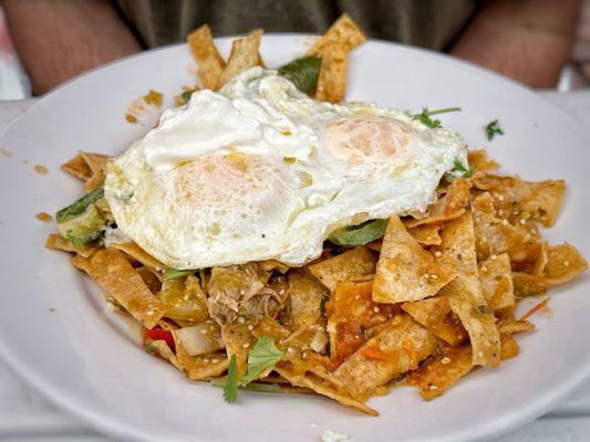 Pork Carnitas Chilaquiles