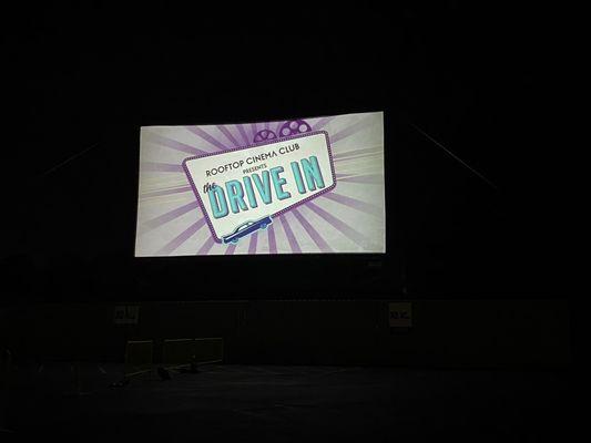 Screen before movie shows