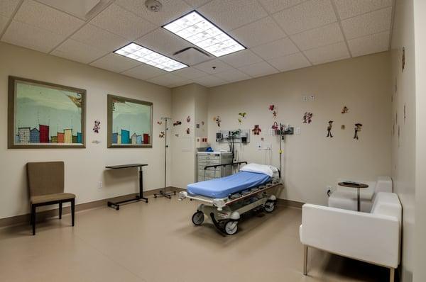 Spacious patient rooms!