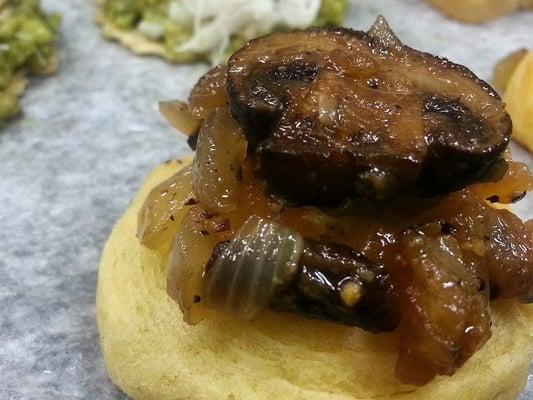 Sautéed Portobello Mushroom & Caramelized Vidalia Onion tarts