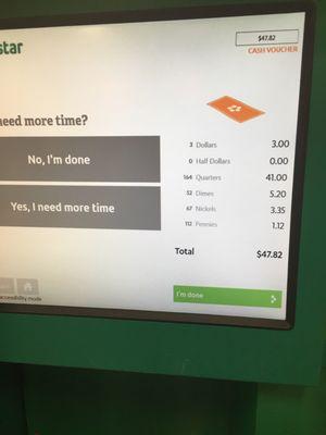 Coinstar now takes 10.9%. Criminals