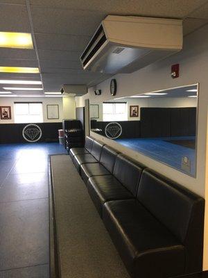 Professionally installed Mitsubishi Electric "Mr. Slim" ductless units installed by A-Comfort Services at Ryer Martial Arts Academy.