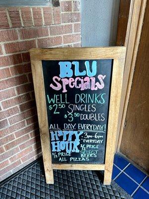 Specials and Happy Hour