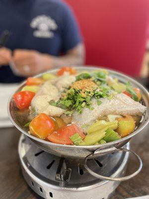 Vietnamese Sweet Sour Catfish Soup