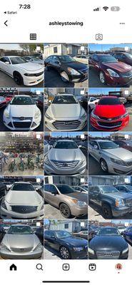 All the stolen cars they are trying to sell