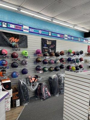 Large variety of different brand of bowling balls from intermediate to advanced Great displays