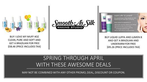 April DEALS! While supplies last