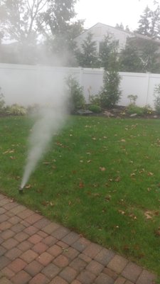 Lawn Sprinkler Turn-Off Blow Outs and Winterizations