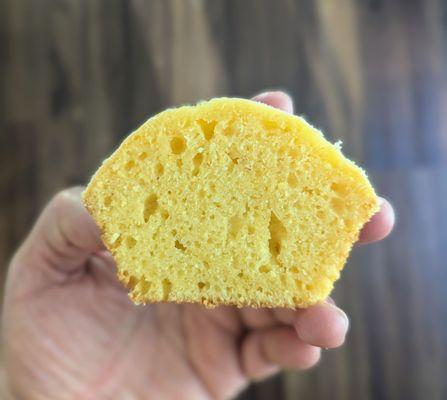 Citrus cornmeal muffin