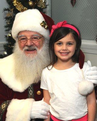 Gia was happy to see Santa!