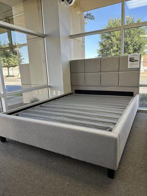 Beautiful Grey Upholstered Bed Frame