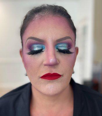 Ursula Halloween Makeup