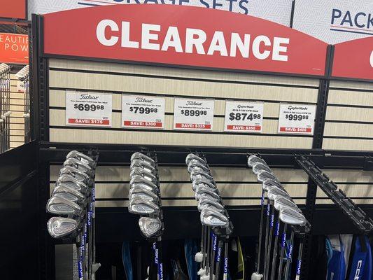 They have a clearance and preowned section too!