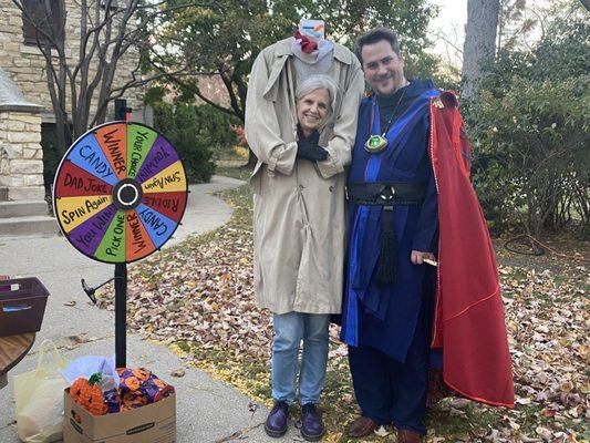 We take serving the community via trick or treating very seriously!