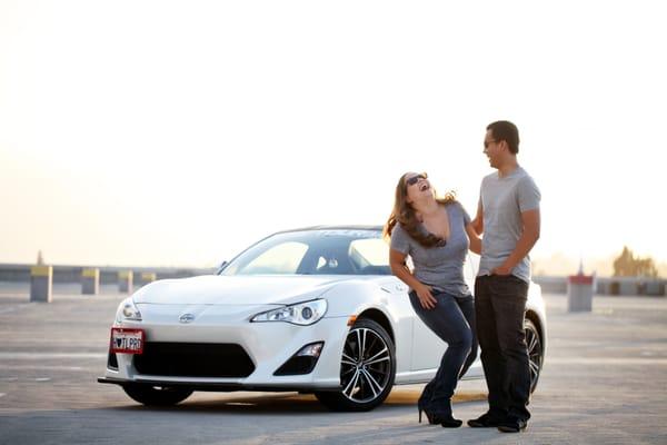 Love this candid shot by Danny for our Save the Dates. :)