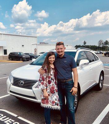 Us with our 2013 Lexus RX-350 Premium!