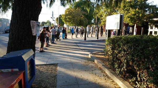 Dmv line even before it opens at 8am