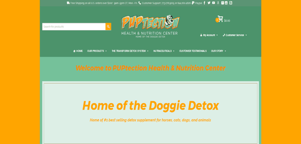 Puptection Health & Nutrition New Website..