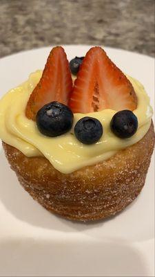 cronut with custard