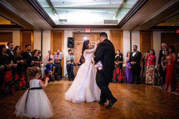 1st Dance - reception at the Atrium Hotel.