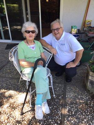 Mrs Call turns 100 years old..What a Sweet Lady...