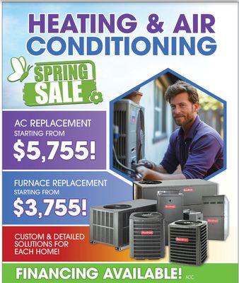 April Deal Furnace And Ac Replacement - Custom And Tailored Solutions !