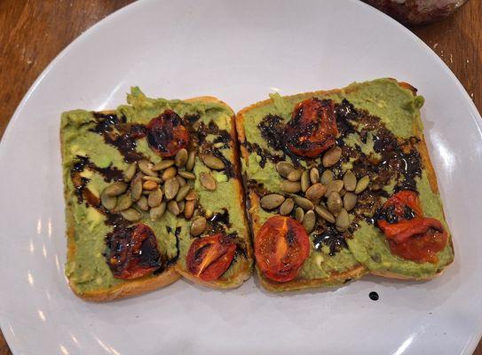 Avocado toast without the poached eggs