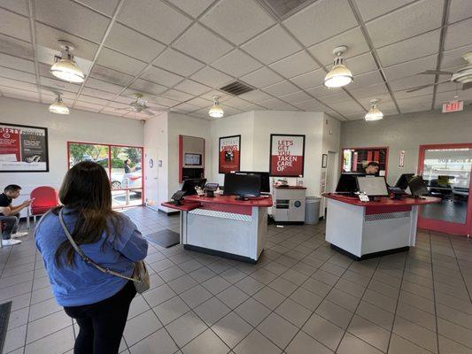 Front desk / waiting area