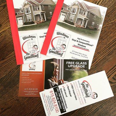 Brochure brochure brochures...
And we're sure we can provide any home repairs you may need.