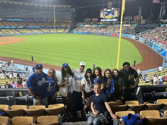 Team appreciation at the Dodgers game 2023