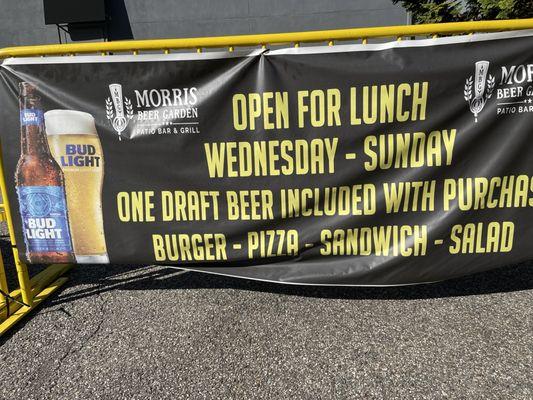 Free draft beer at lunch? Maybe, if the mgmt feels like it that day.