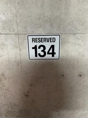 We have reserved parking here so we know when non residents come in and park