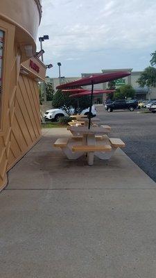 Outdoor seating area