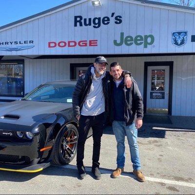 Actor Jeffrey Dean Morgan takes delivery of his Dodge SRT Hellcat Demon @ Ruge's CJDR.