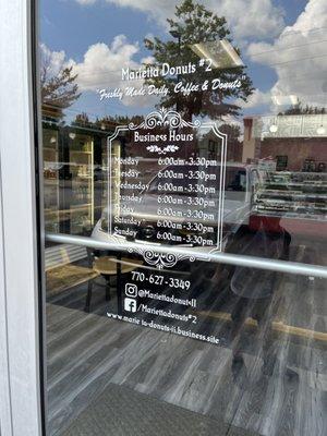 Business hours as of Saturday 8/27/2022