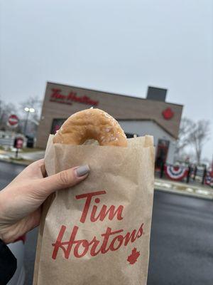 Honey dipped donut