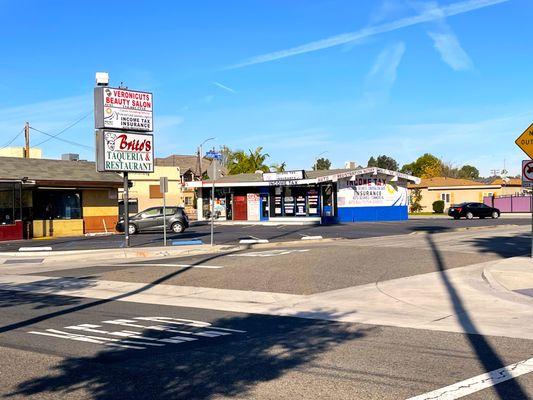 This is a street view of our sign and building.