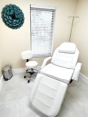 Relaxing treatment rooms