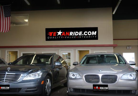 Show room Texan Ride preowned dealership