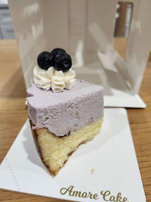 Taro basque cheesecake